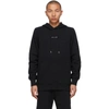 Alyx Logo-print Rib-trimmed Hoodie In Black