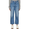 LEVI'S BLUE RIBCAGE STRAIGHT ANKLE JEANS