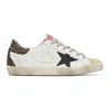 GOLDEN GOOSE WHITE & GOLD GLITTER SUPER-STAR trainers