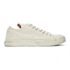 Acne Studios Off-white Canvas Low-top Sneakers In Off White,off White