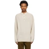 ACNE STUDIOS OFF-WHITE SWEATER POLO