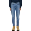 ACNE STUDIOS BLUE FADED SLIM TAPERED JEANS