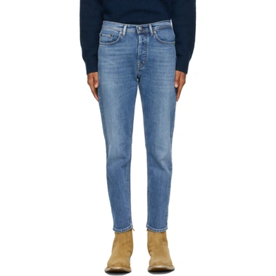 Acne Studios Blue Faded Slim Tapered Jeans