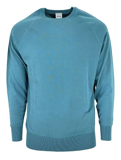 Aspesi Cotton Sweater In Light Blue