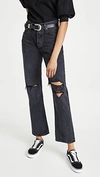 AGOLDE LANA MID RISE STRAIGHT JEANS DISORDER,AGOLE30486