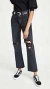 Agolde Lana Mid Rise Vintage Straight Jeans In Disorder