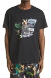 GIVENCHY REGULAR FIT MOTEL CAR GRAPHIC COTTON TEE,BM710X3002