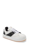 PALM ANGELS SNOW LEATHER LOW-TOP SNEAKER,PMIA051R21LEA0020110