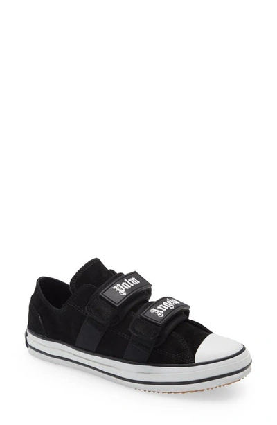 Palm Angels Logo-print Touch-strap Sneakers In Black