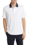 Theory Kayser Regular Fit Short Sleeve Polo In Baltic