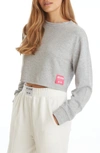 Juicy Couture Logo Boxy Sweatshirt In Grey Powder Heather