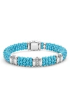 LAGOS BLUE CAVIAR DIAMOND 3-LINK BRACELET,05-81418-CT7.5