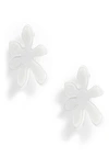 Lele Sadoughi Paper Lily Stud Earrings In Mother Of Pearl