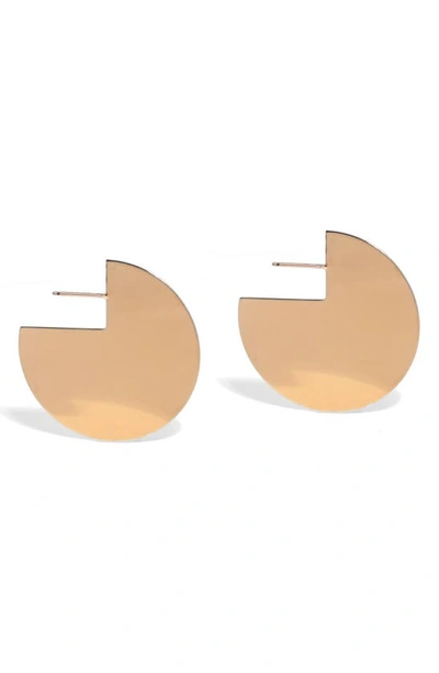 Young Frankk Gold-plated Circular Earrings