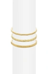 Brook & York Ivey Set Of 3 Stacking Rings In Gold