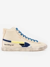 Puma Men's Clyde Mid X Black Fives High Top Sneakers In Crema