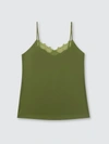 Uwila Warrior Happy Seams Lace-trim Camisole In Terrarium Moss
