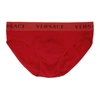 Versace Men's Underwear Briefs 2 Pack In A1203 Red