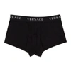Versace Black Logo Band Boxer Briefs