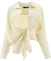 JACQUEMUS JACQUEMUS LA CHEMISE BAHIA DRAPED SHIRT