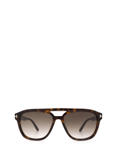 Tom Ford Ft0776 Dark Havana Sunglasses In Brown