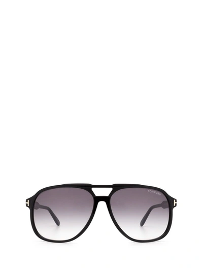 Tom Ford Aviator Tinted Sunglasses In Black
