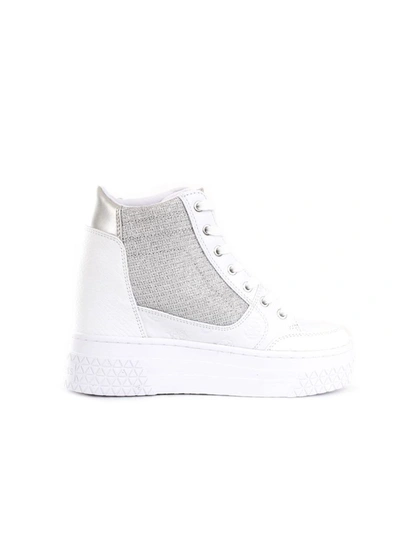 Guess Women's White Synthetic Fibers Hi Top Trainers