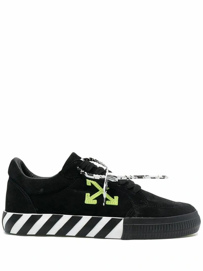 Off-white Low Vulcanized Suede Sneaker In Black