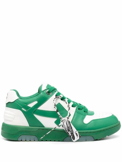 Off-white Men's Out Of Office Bicolor Leather Sneakers In White