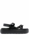 VALENTINO GARAVANI VALENTINO MEN'S BLACK POLYESTER SANDALS,VY2S0E09WJJ0NO 40