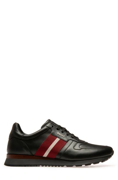 Bally Aseo Runner Sneaker In Black/ Black