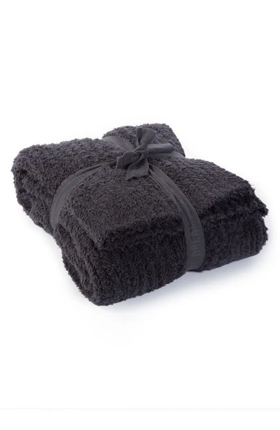 Barefoot Dreamsr Barefoot Dreams Cozychic Ribbed Throw Blanket In Carbon