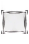 Matouk Meridian Euro Sham In Charcoal