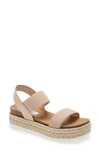 Steve Madden Jaklyn Espadrille Platform Sandal In Blush