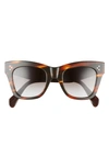 CELINE 50MM GRADIENT CAT EYE SUNGLASSES,CL4004INW5056K