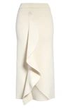 ALEXANDER MCQUEEN ENGINEERED SCULPTED KNIT PENCIL SKIRT,659363Q1ATW