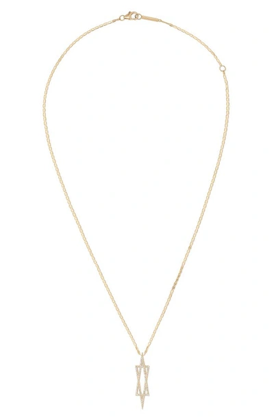 Lana Jewelry Women's Affinity 14k Yellow Gold & Diamond Star Of David Pendant Necklace
