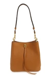 Rebecca Minkoff Darren Deerskin Leather Shoulder Bag In Caramello