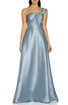 ADRIANNA PAPELL ONE-SHOULDER A-LINE MIKADO GOWN,AP1E208198