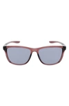 Nike City Icon 61mm Rectangle Sunglasses In Brown