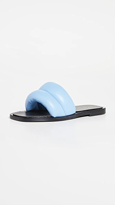 Proenza Schouler 绗缝拖鞋 In Lightpastel Blue