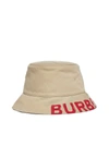 BURBERRY BURBERRY REVERSIBLE LOGO BUCKET HAT