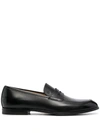 BALLY BALLY MEN'S BLACK LEATHER LOAFERS,62379800100 10