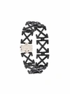 OFF-WHITE OFF-WHITE MEN'S BLACK METAL BRACELET,OMOA014R202530011000 UNI