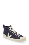 Veja Nova High Top Sneaker In Nautico/ Pierre