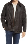 Barbour Bedale Water Resistant Waxed Cotton Jacket In Olive