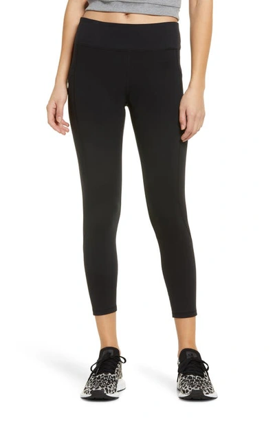 Hue Active Pep Talking Skimmer Pocket Performance Leggings In Black