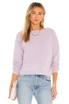 Nili Lotan Classic Crew Neck Sweatshirt In Lavender