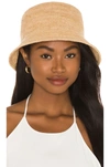 Lack Of Color Neutral The Inca Raffia Bucket Hat In Natural
