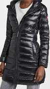 Canada Goose Cypress Hooded Quilted Shell Down Jacket In Black/noir